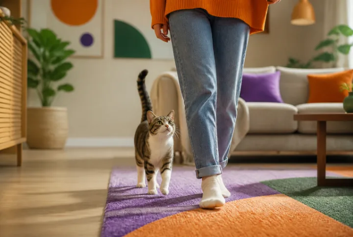 Un chat curieux illustrant le comportement du chat